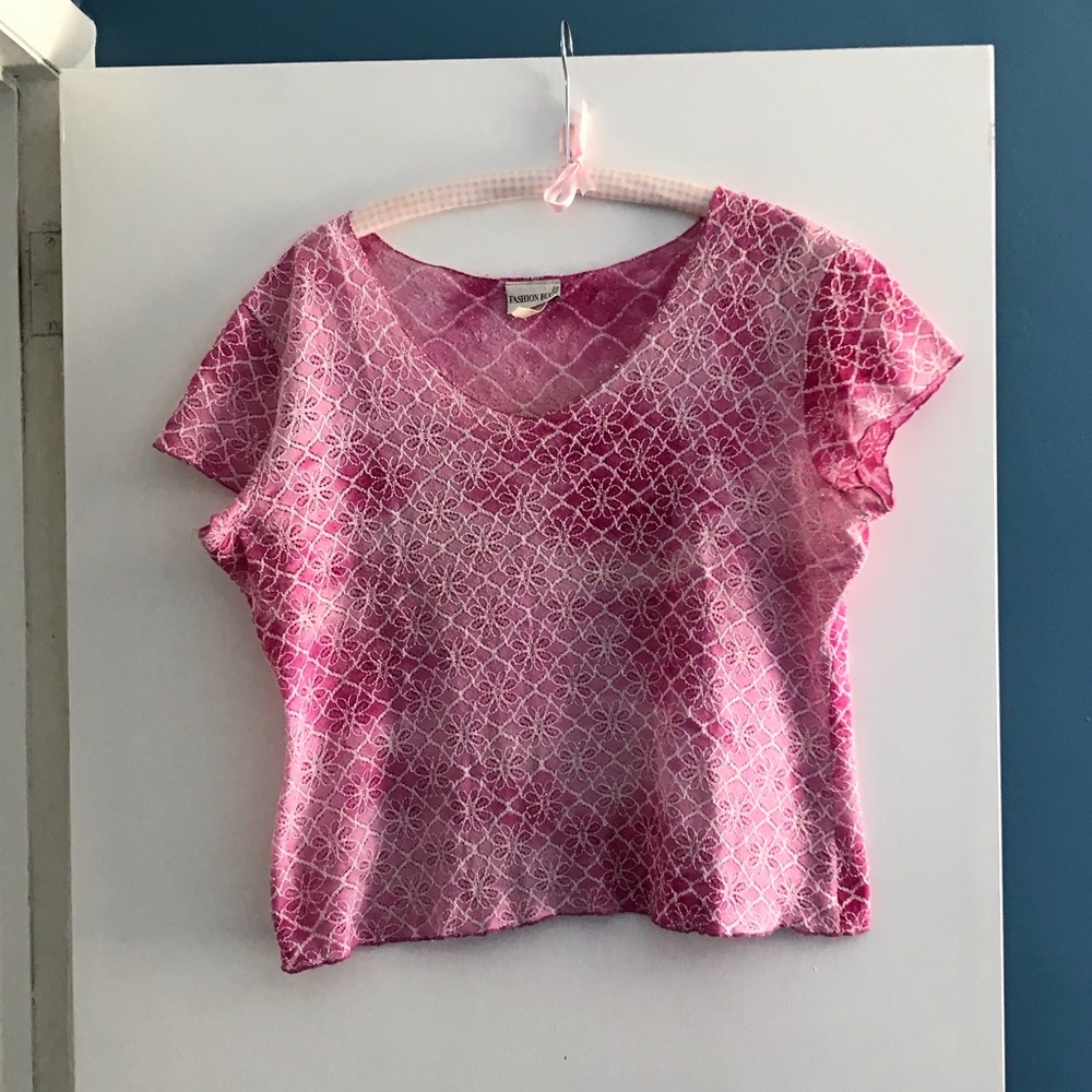 Pink Flowery Top